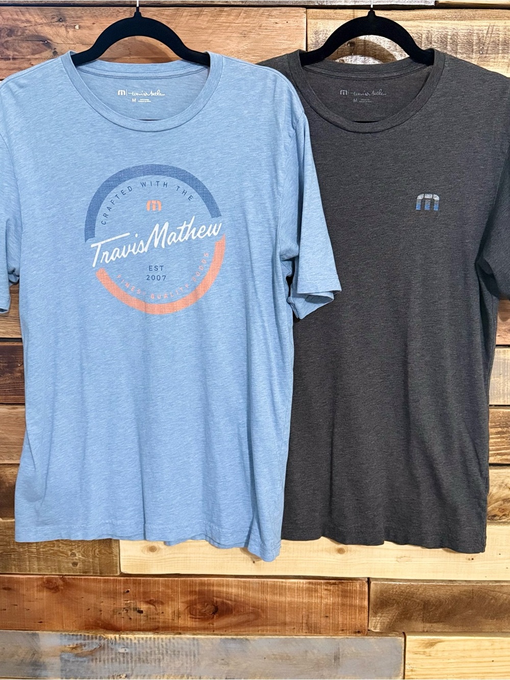 TravisMathew Pima Cotton Graphic Tee Bundle Mixologist & Yesterdays Outfit M